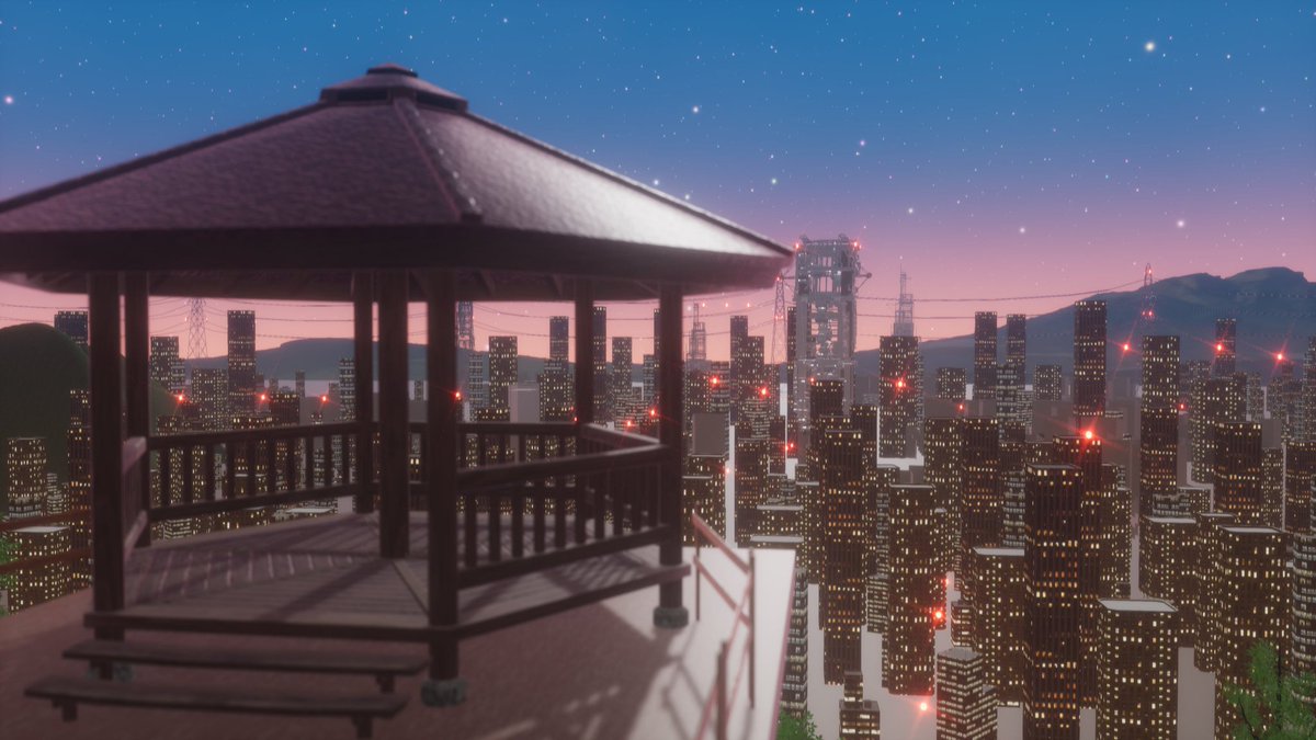 POPOcoffee's tweet image. 星屑トワイライト ~Stardust Twilight~
新しいワールド出来ました!!!
春夏の夕方18時ぐらいの空の色合いがよかったので作ってみました!
SNS,worldサムネイルphoto @Bismuth833 さん
ワールドURLは下のTLに