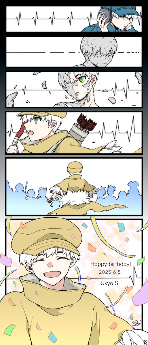 誕生日おめでとう！！！！！一生推す
#西園寺羽京生誕祭2025 
#DrSTONE羽京誕生祭