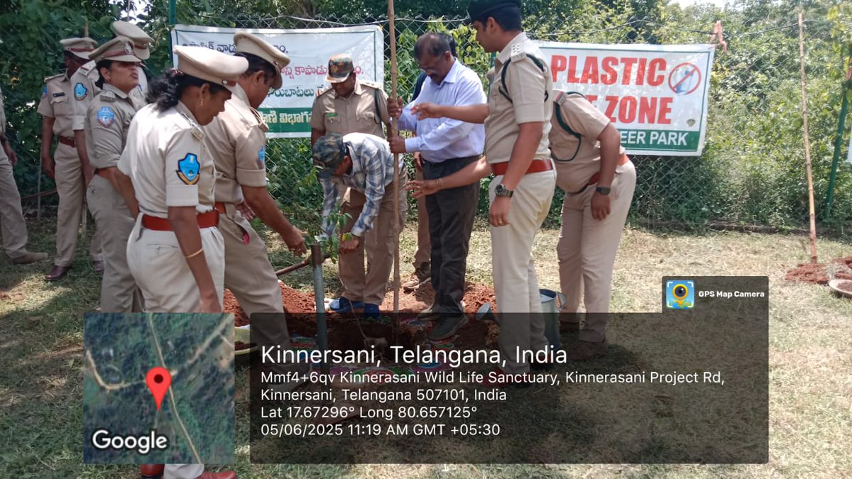 KinnerasaniWLS's tweet photo. #ForestsForFuture: This World Environment Day, DFO Bhadradri Kothagudem, FDO WLM Kinnerasani, FDO Palvancha, and the FROs of Yanambail, Allapally, Regalla, and Chakakonda, along with WLM Kinnerasani subordinate staff, as we celebrate World Environment Day! removed plastic https://t.co/YiUezPACNF