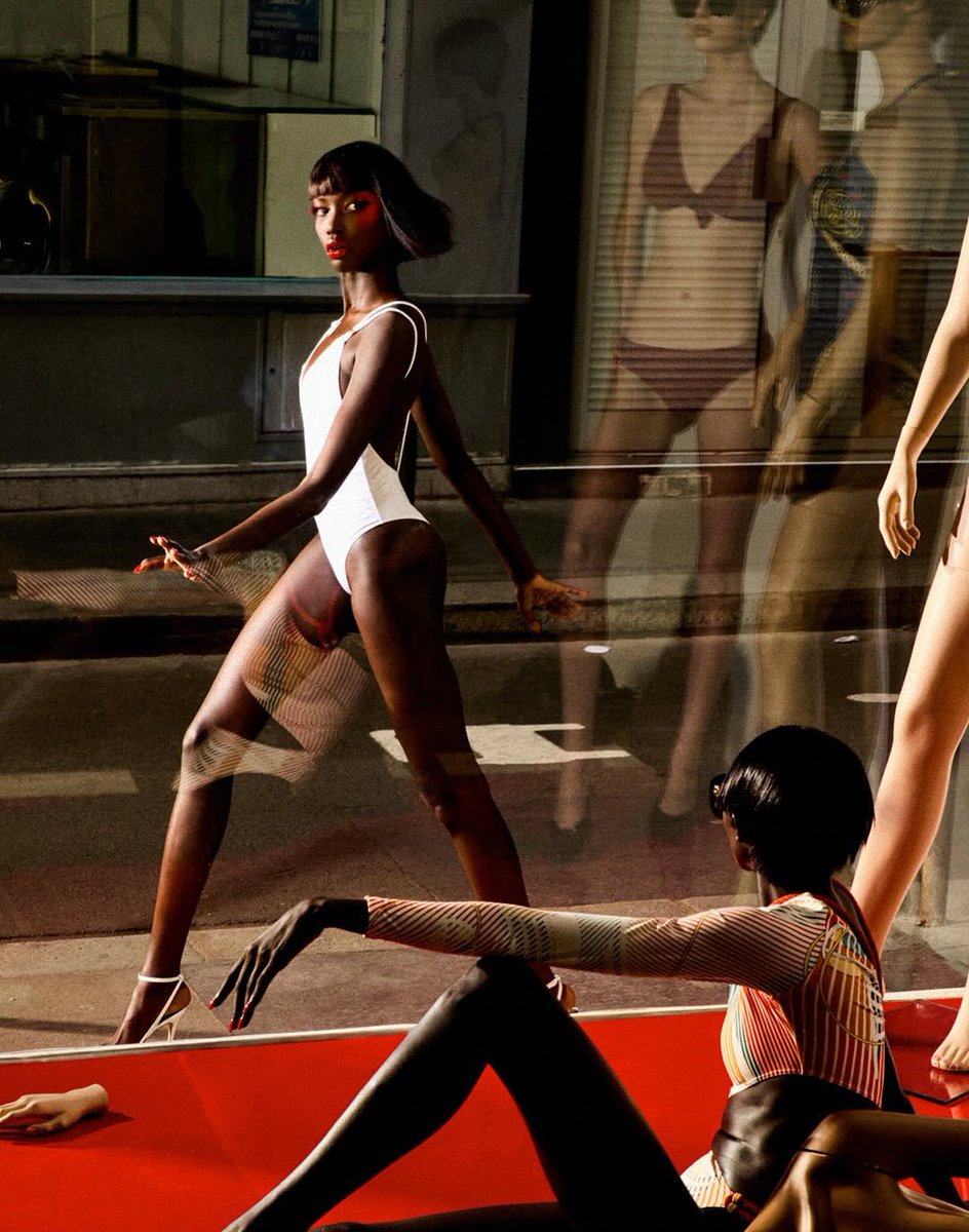 window dressing meets high drama as anok yai for w magazine, shot by carlijn jacobs