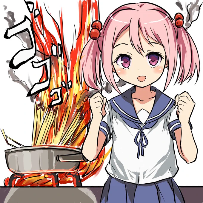 漣「パスタ作るよーo(^-^)o 」