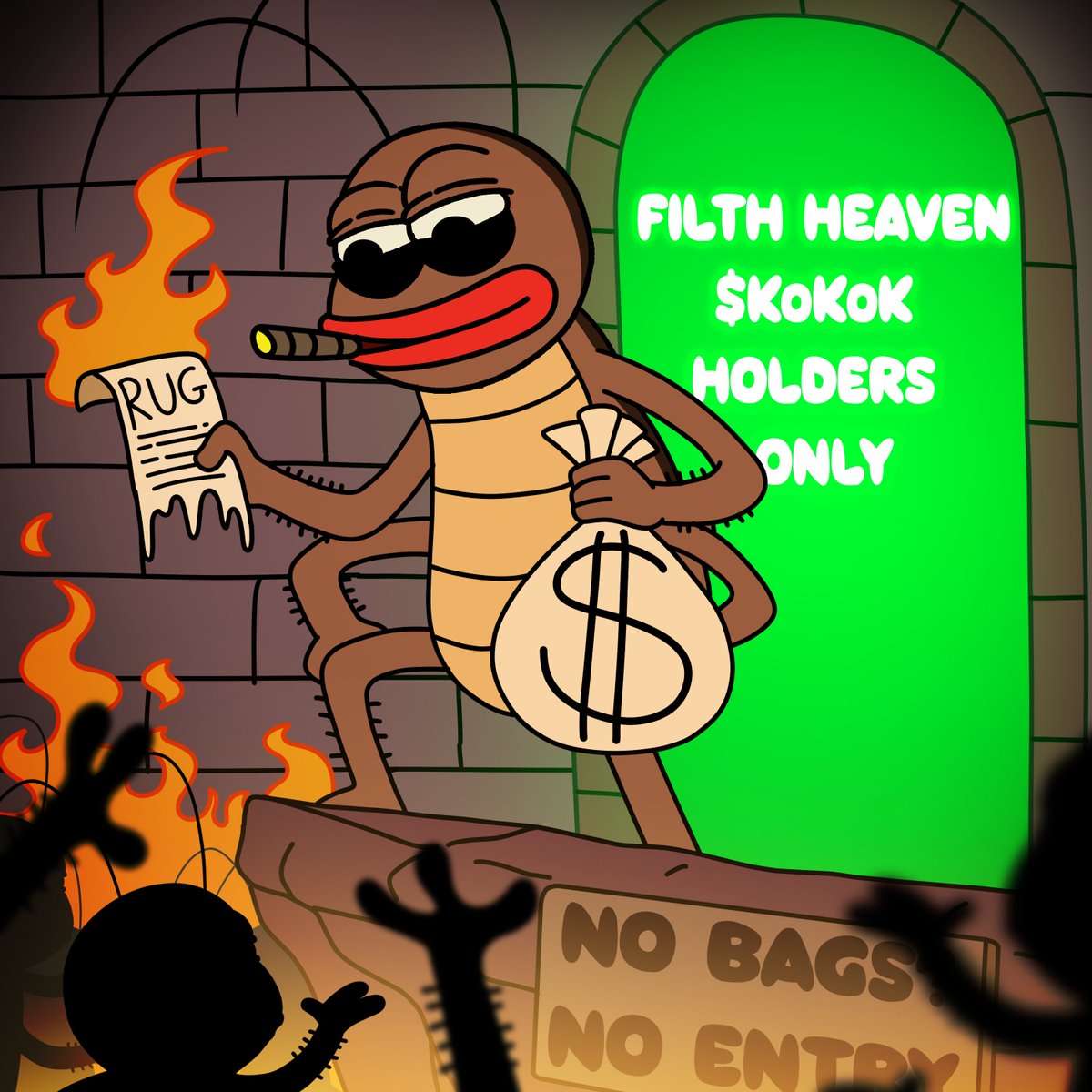 Hell’s full of bagless roaches. Don't be next loser 🤨🤨