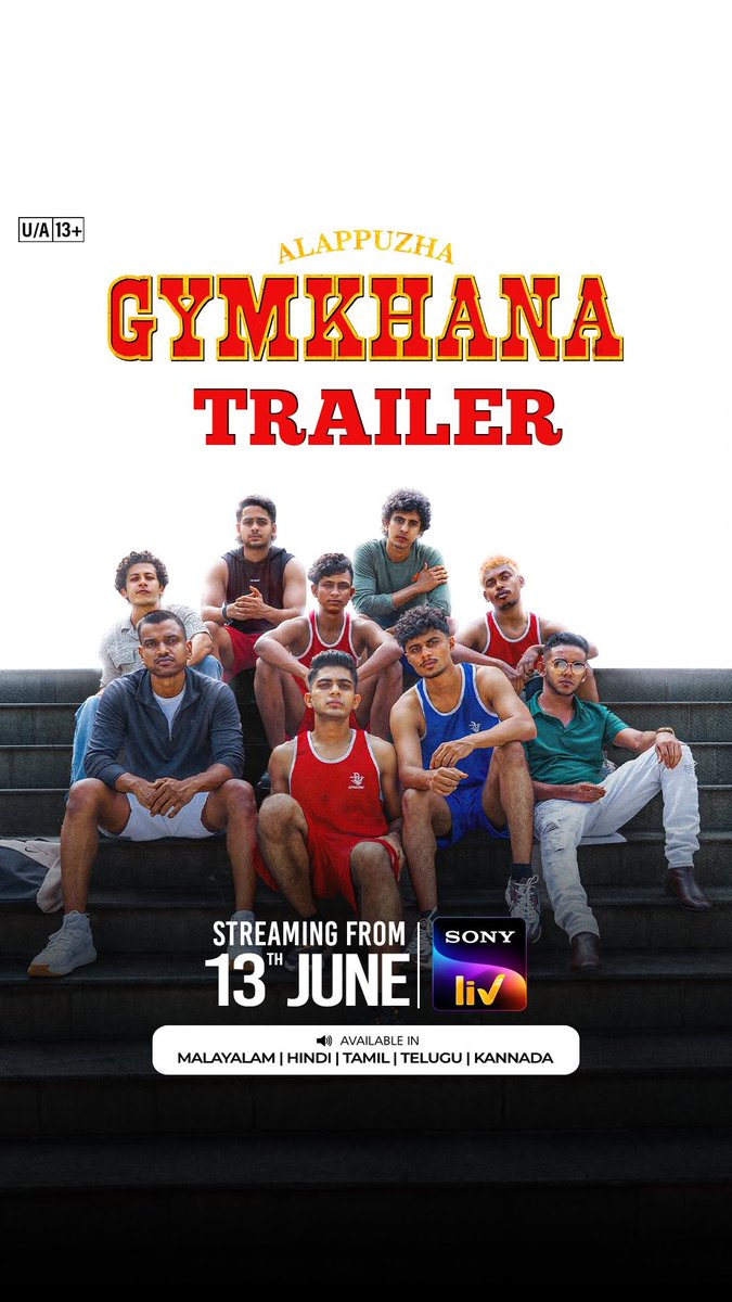 OTT_Trackers's tweet image. Most Expected OTT Release 🔥

#AlappuzhaGymkhana (Malayalam) streaming from 13th June on @SonyLIV in Malayalam, Tamil, Telugu, Kannada &amp;amp; Hindi 🍿!!

#OTT_Trackers