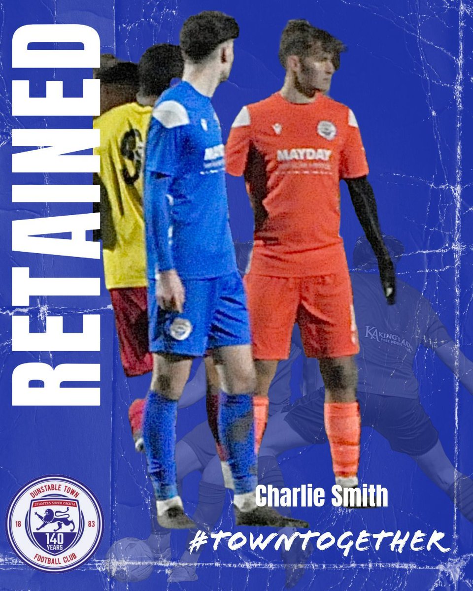 🤝 PLAYER NEWS | The club can confirm that Charlie Smith has agreed to sign forms for the coming season. 

Charlie deputised for Alex Desmond a couple of times last season and kept a clean sheet at home to Kempston Rovers.

#towntogether #youareenough