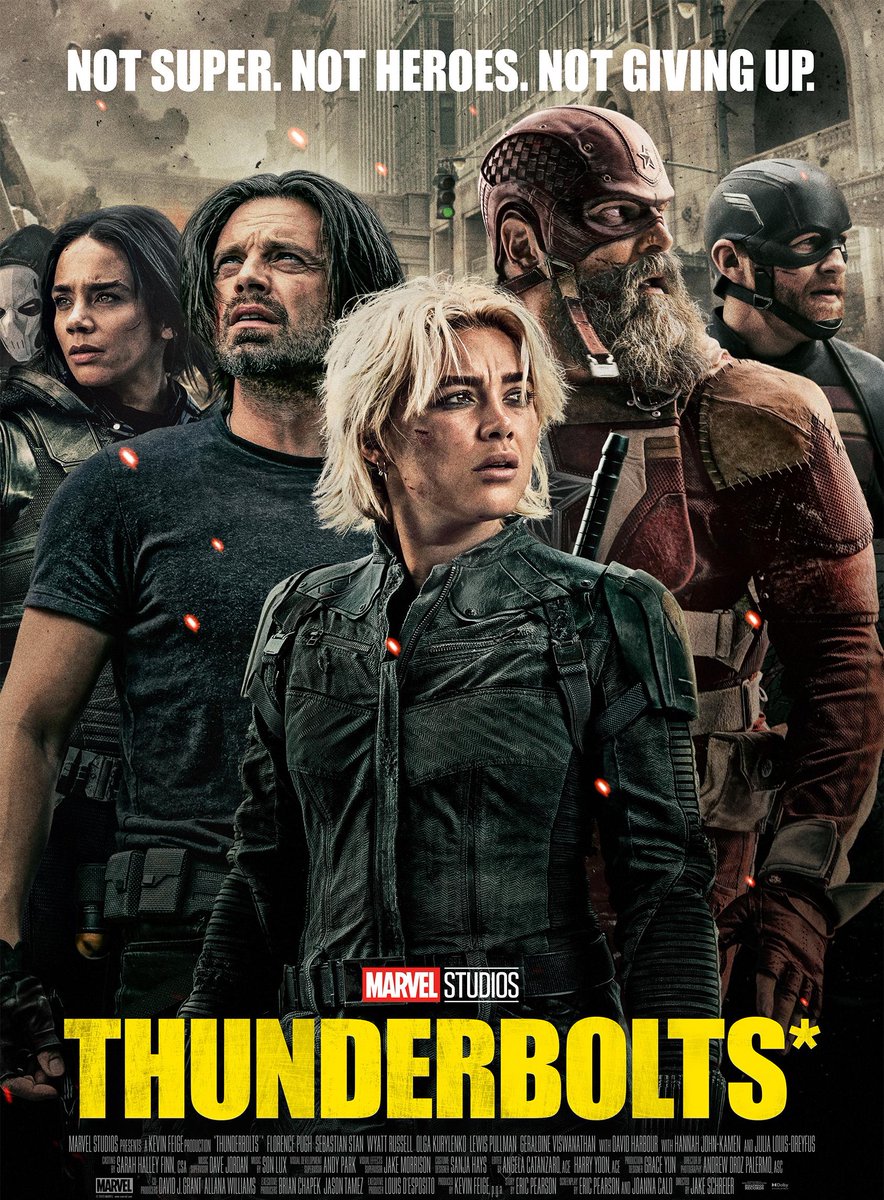THUNDERBOLTS* showing today @ 5pm, Sat 7th @ 8pm, Sun 8th @ 4.30pm and Thurs 12th @ 8pm!
