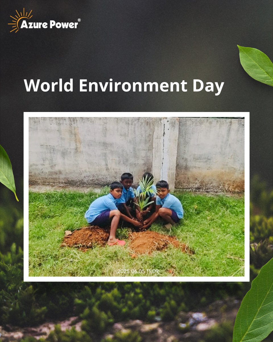 The Azure CSR &amp; O&amp;M teams celebrated #WorldEnvironmentDay with students &amp; teachers at Govt Primary School, Maddhihalli (KA) &amp; Tarapur Anchalik HS, Boko (AS). 340+ students took part in inspiring speeches &amp; vibrant performances—echoing our united commitment to a greener tomorrow