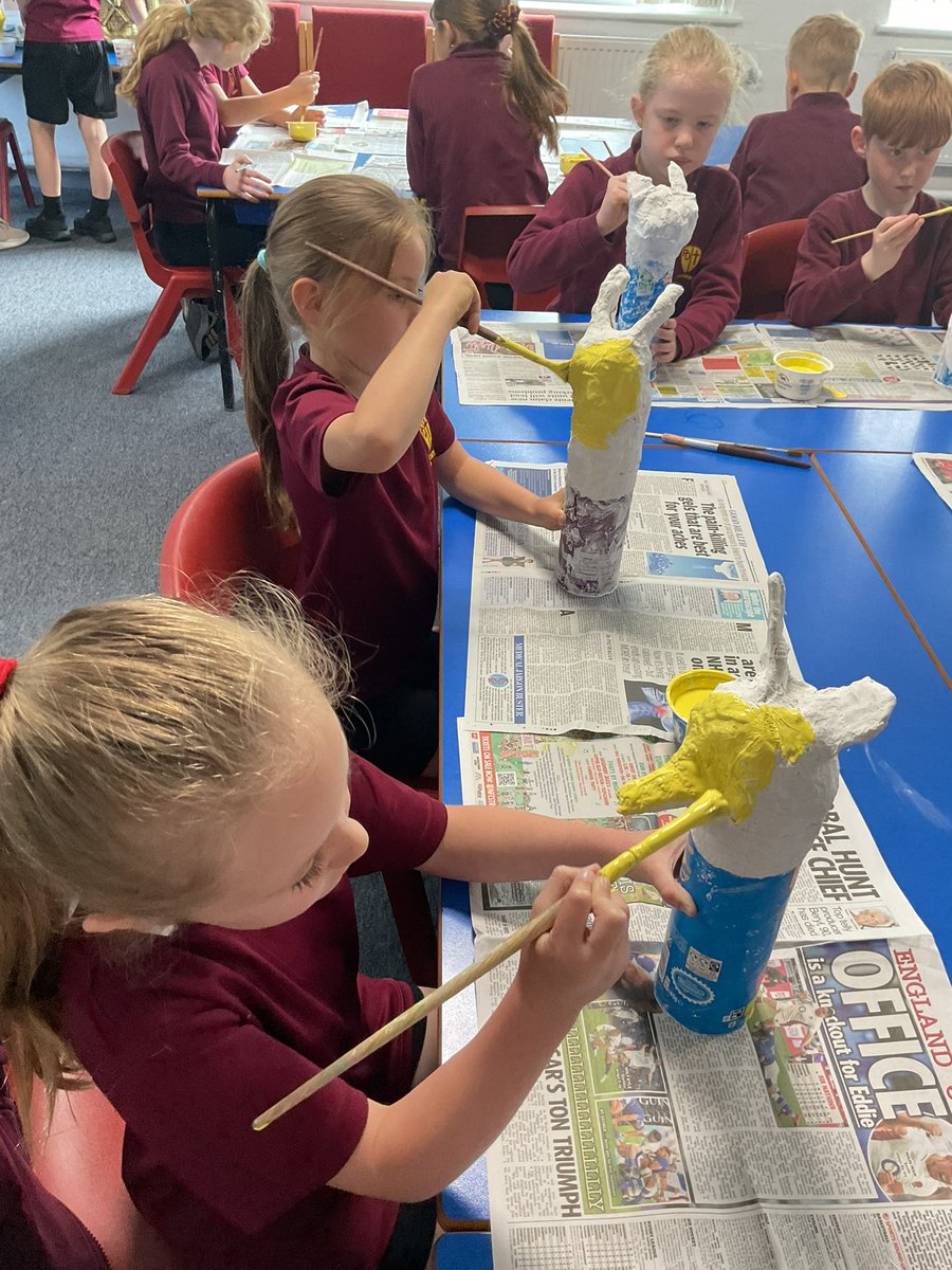 PDA_Y3's tweet image. We mixed a yellow tint inspired by the original sandstone canopic jar artefacts on display in the Ancient Egyptian exhibition at the World Museum, Liverpool. 🎨🖌️ #pdaart #pdahistory