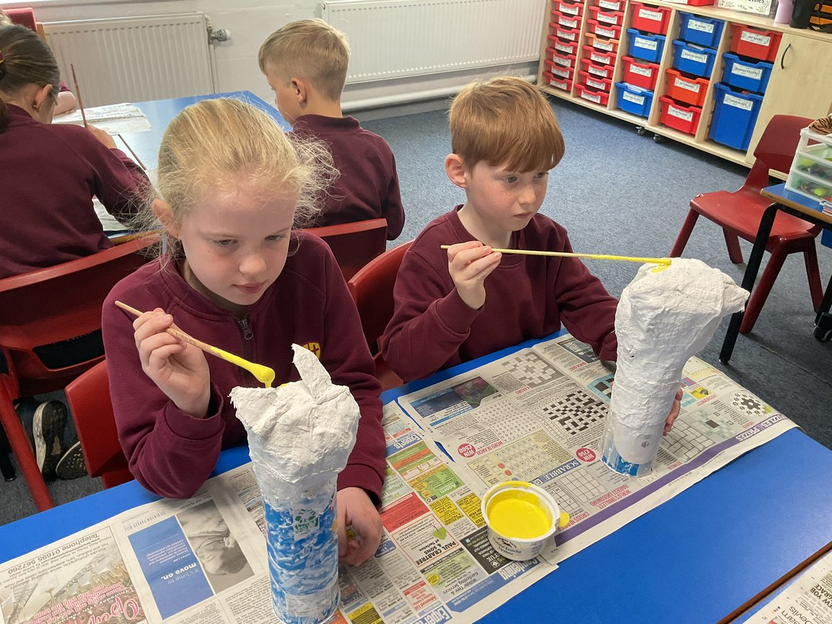 PDA_Y3's tweet image. We mixed a yellow tint inspired by the original sandstone canopic jar artefacts on display in the Ancient Egyptian exhibition at the World Museum, Liverpool. 🎨🖌️ #pdaart #pdahistory