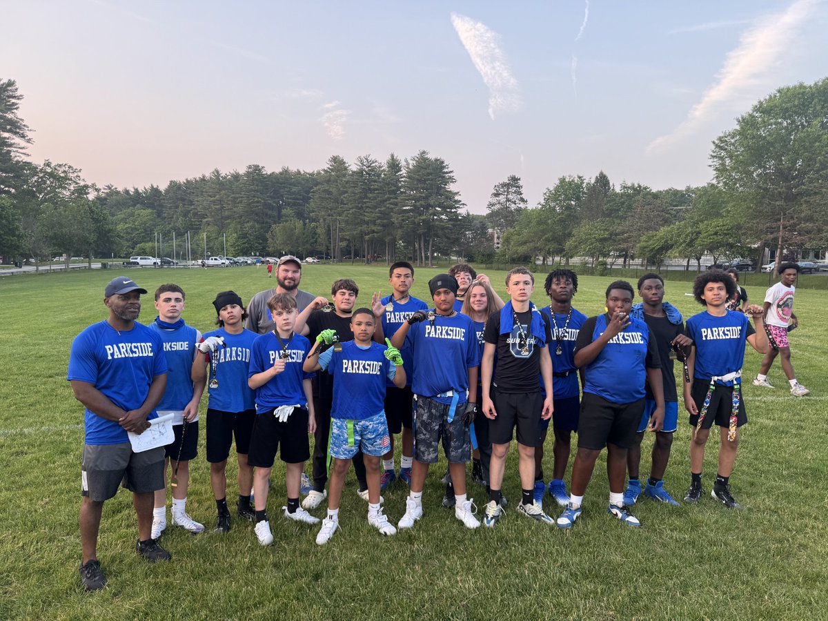 Congrats to Parkside A &amp; C  flag teams for winning the City Championship! B Team came up 1 play short in their Championship game, but had a great season. #futureblueknights #raisethebar