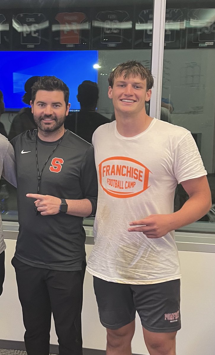 Jack Baker (@jbakes89) on Twitter photo Extremely excited to have received my first offer from Syracuse University.
<a href="/FranBrownCuse/">Fran Brown</a>
<a href="/Coach_RWright/">Robert Wright</a>
<a href="/CoachEMarcCuse/">Emmanuel Marc</a>
<a href="/CoachRyanBarry/">Ryan Barry</a>
<a href="/JaredHack_Cuse/">Jared Hackmyer</a> Extremely excited to have received my first offer from Syracuse University.
<a href="/FranBrownCuse/">Fran Brown</a>
<a href="/Coach_RWright/">Robert Wright</a>
<a href="/CoachEMarcCuse/">Emmanuel Marc</a>
<a href="/CoachRyanBarry/">Ryan Barry</a>
<a href="/JaredHack_Cuse/">Jared Hackmyer</a>