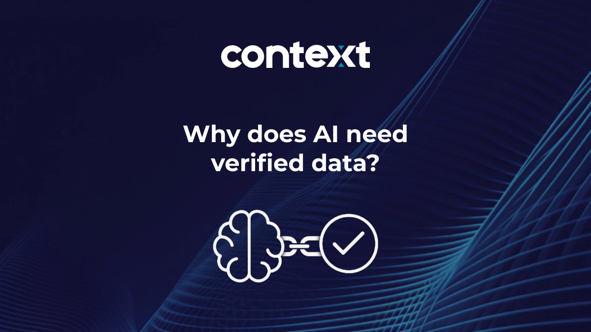 AI is only as good as the data it uses.
But how do you know if that data is real, current, or comes from a trusted source?

With CTX, every piece of data is verified by real-world authorities, so AI models, apps, and agents can make decisions based on facts, not guesswork.