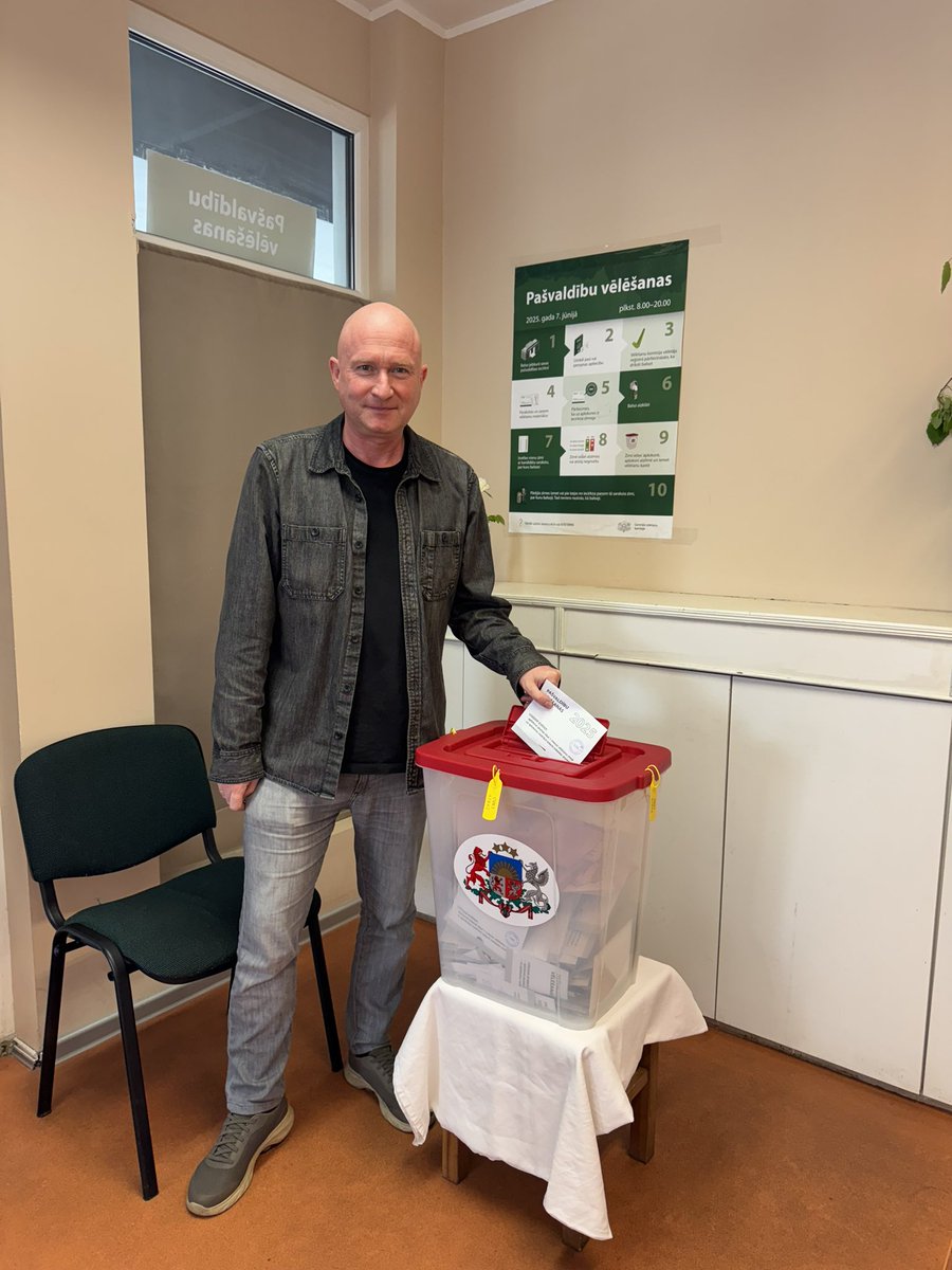 🇱🇻Pilsoņa pienākums izpildīts! #PašvaldībuVēlēšanas2025