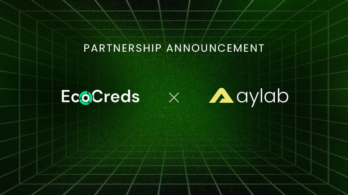 EcoCreds x <a href="/Aylab_io/">Aylab</a> 

Traffic meets transformation.

We’re proud to team up with Aylab, the programmatic Web3 ad network behind Gamifly and the new Aylab Traffic Loop (ATL).

With 3M+ installs and 50M+ on-chain actions, Aylab is leading Web3 user acquisition at scale. Now, with