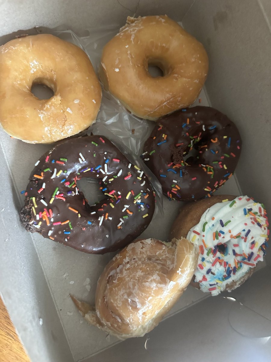 My favorite holiday — to be celebrated with a chocolate frosted from Ridge Donut!  

🤮 when it comes to a filled donut