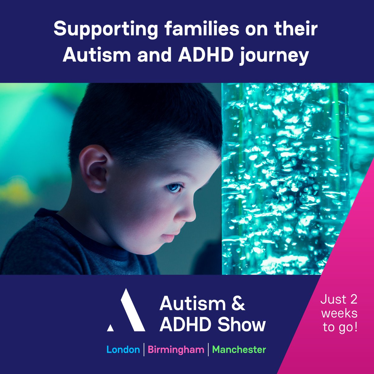 AutismADHDShow's tweet image. The Autism & ADHD Show is coming up in just two weeks! If you’re supporting someone with Autism or ADHD in a school, home or work setting, don’t miss it.
Discover a full programme of events autismadhdshow.co.uk
Book now and save 20%
#autismADHDshow #autism #adhd #audhd