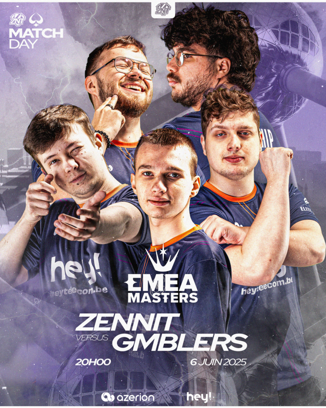 ZennIT 🇧🇪 (@zennit_gaming) on Twitter photo #EMEAMasters | Ce soir 20h, on affronte <a href="/GMBLERS_/">GMBLERS ESPORTS</a> 🇮🇹
Un BO3 crucial pour la suite de notre aventure 🫡 #EMEAMasters | Ce soir 20h, on affronte <a href="/GMBLERS_/">GMBLERS ESPORTS</a> 🇮🇹
Un BO3 crucial pour la suite de notre aventure 🫡