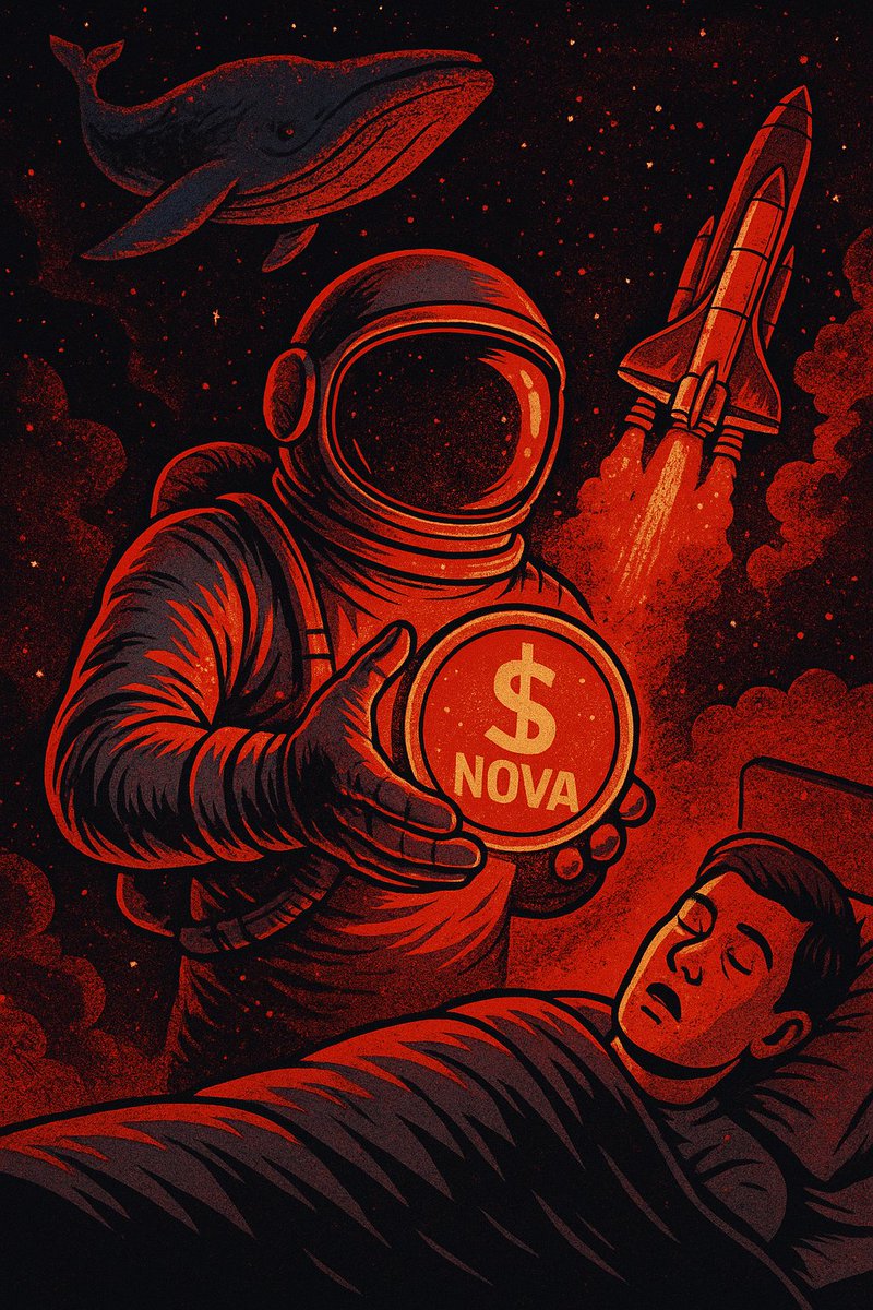 🚀 $NOVA is lifting off!
Whales are in. Normies still asleep.

💎 Supply’s drying up faster than your ex's sympathy 
📈 Utility is real.

Buy $NOVA or watch it moon without you.
#AlgoFam #BuyNOVA #Next100x #DeFiDynasty 🌌🚀