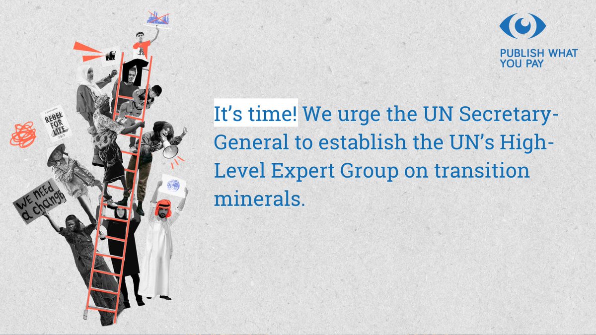 We urge the @UNCSECGEN to launch the High-Level Expert Advisory Group on transition minerals for just, inclusive governance.
It must ensure:
🔹 Balanced decision-making
 🌍 Frontline &amp; Indigenous voices
 🔍 Transparency &amp; accountability

 🔗pwyp.org/civil-society-…

 #JustMinerals