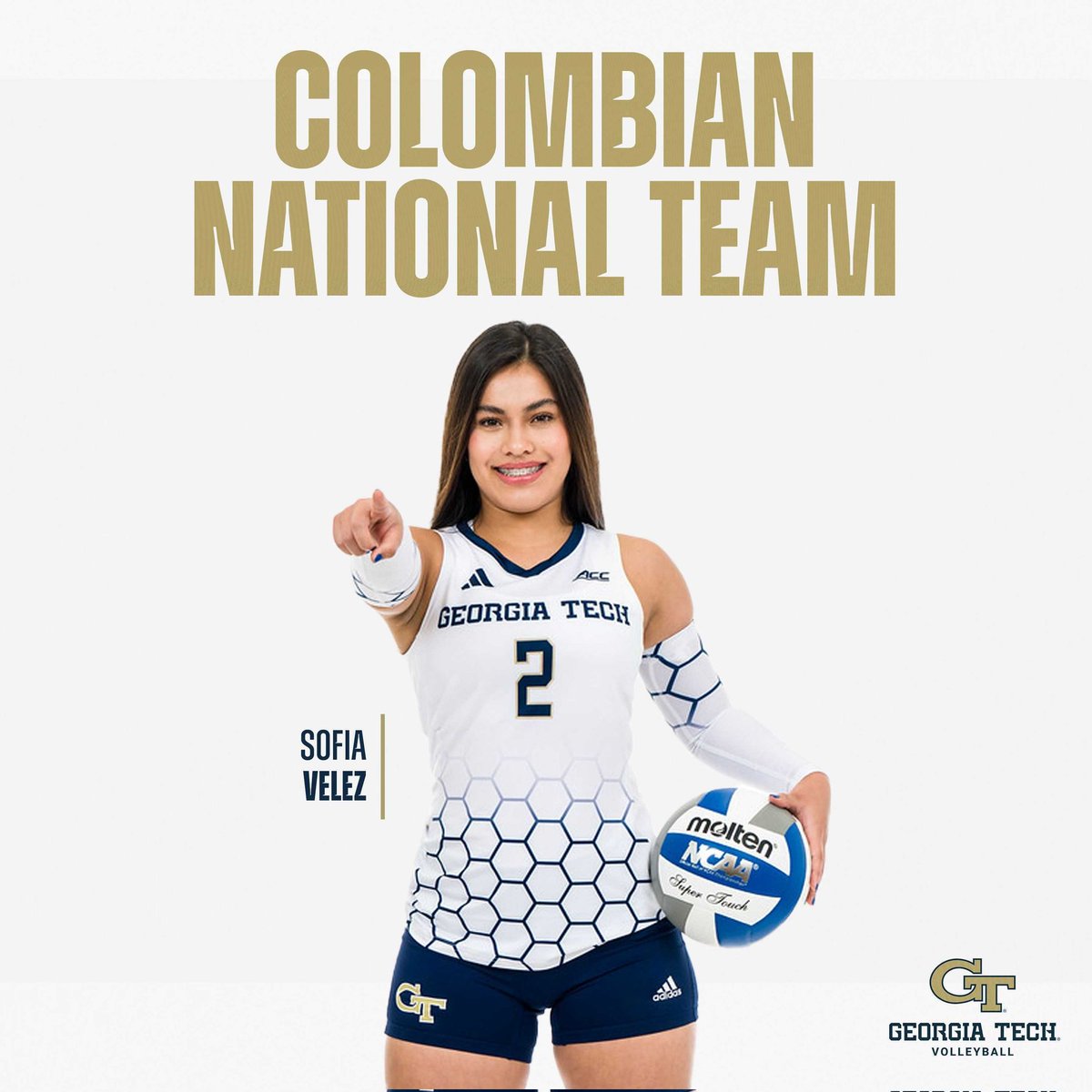 ¡Felicidades Sofia!  🇨🇴

The senior libero earns her spot on the Colombian Senior Team and is set to compete in the World Championships!

#StingEm × #PointTech 🐝