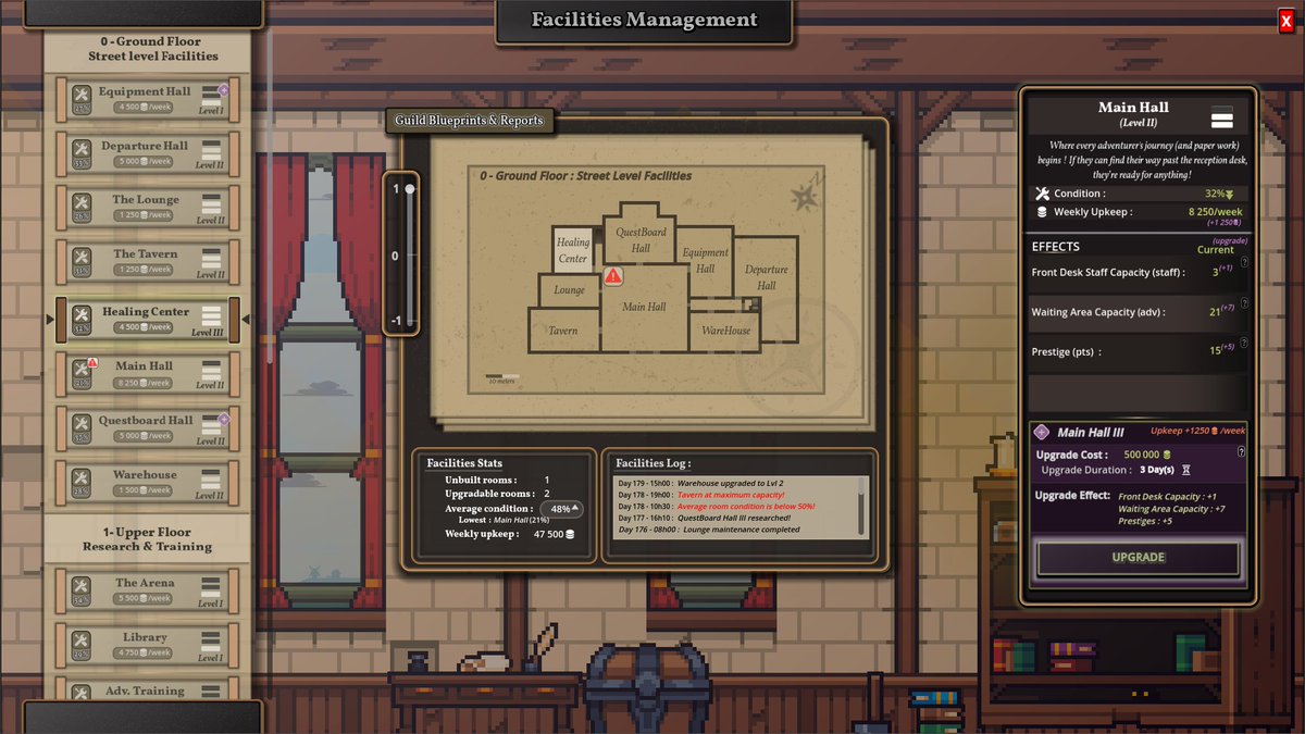 Trakaan_GameDev's tweet image. Hey #PitchYaGame! 
⚔️In Adventurers Guild Inc. you run the business behind the  heroics!🧙‍♂️

Hire staff, publish quests, grow your guild,try to make a profit, end  your turn...then watch adventurers scramble and chaos unfold!

Join the journey Wishlist now:store.steampowered.com/app/3297040/Ad…