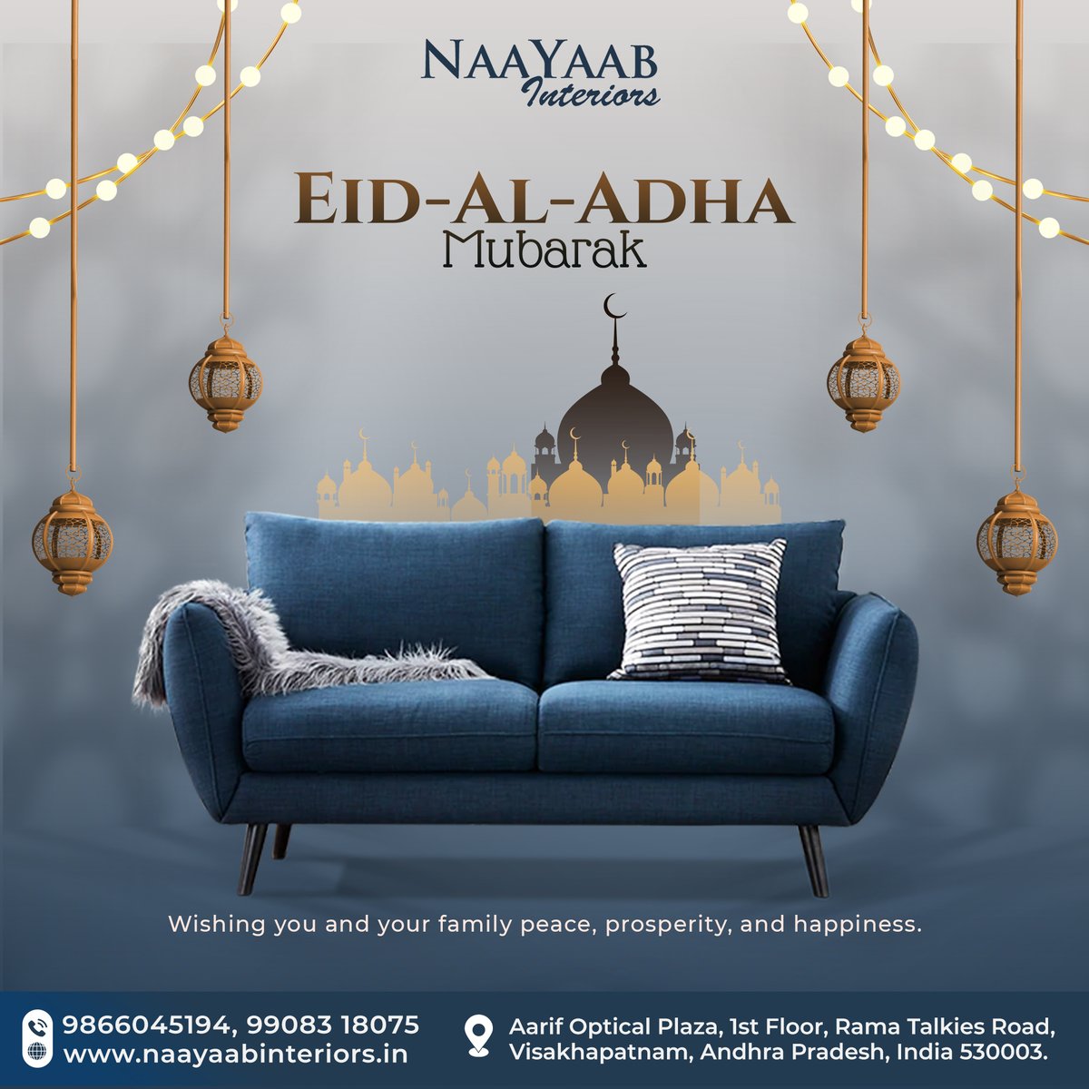 NaayaabInterio1's tweet photo. Happy Bakrid from Naayaab Interiors. Wishing you and your family peace, prosperity and happiness.https://t.co/GfOBxGVFFn
#Bakrid2025 #NaayaabInteriors #Furniture #Officefurniture #Visitus https://t.co/NKYb04ghG1