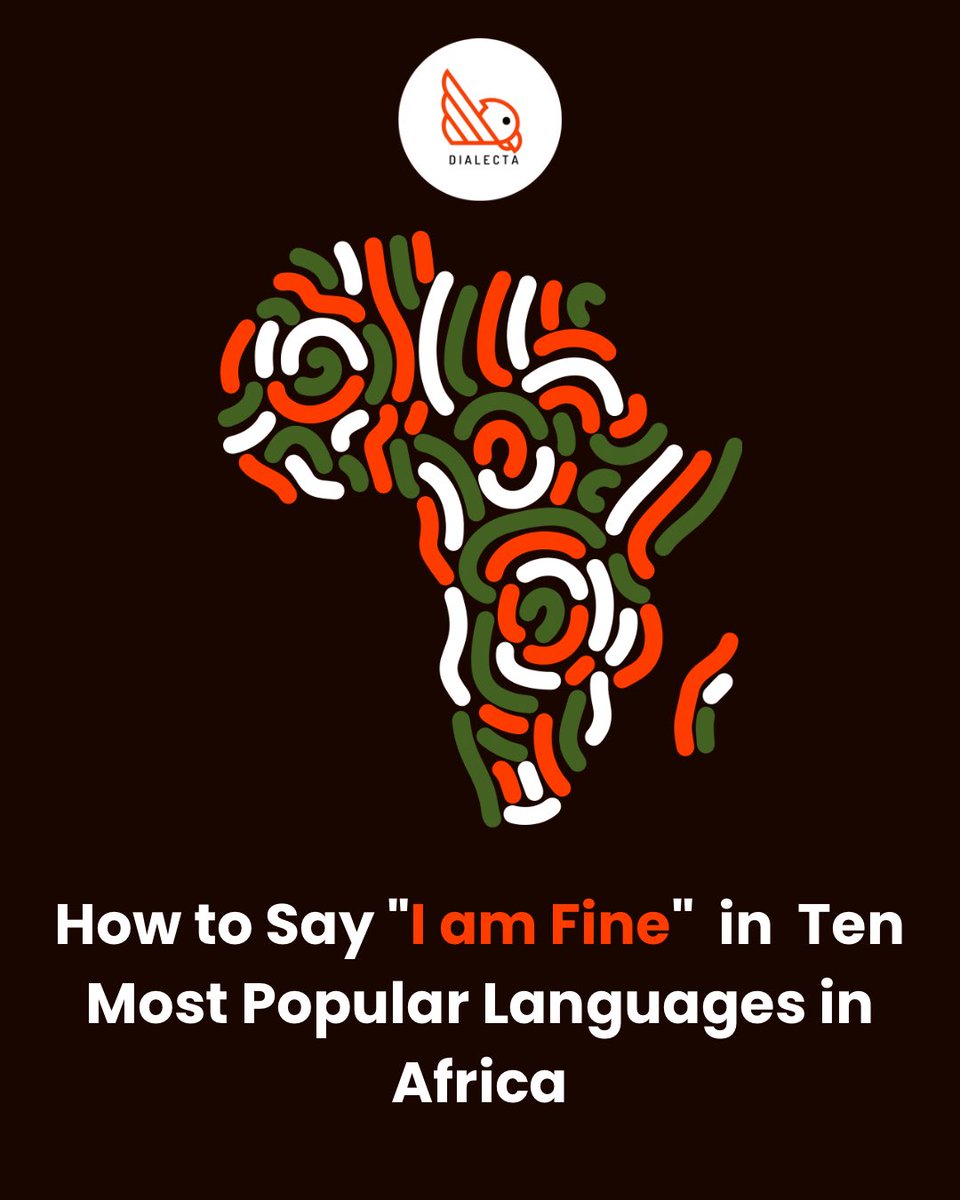 mydialecta's tweet image. How do you say ‘I am fine’ in YOUR dialect?

From Lagos to Lusaka, Nairobi to Nouakchott, African languages are full of beauty and rhythm.

🌍 So… how do you say it?
Drop your dialect in the comments 👇
Let’s learn from one another!

#MyDialecta #languagelearning #languageaddict…