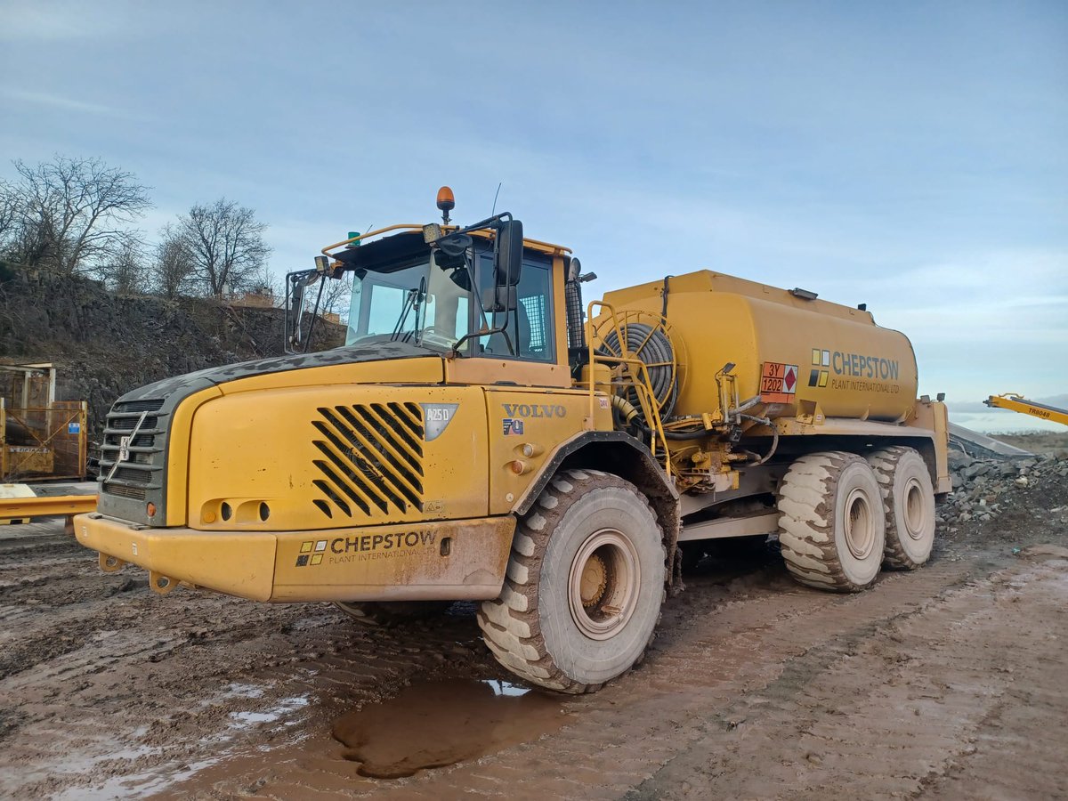 Chepstow Plant (@chepstowplant) on Twitter photo Following a completion of a long-term contract, this 8000 litre fully quarry-spec compliant Volvo A25 mounted fuel bowser is available for immediate hire. 
If you have a site in need of refuelling your assts safely and efficienctly, please get in touch. Following a completion of a long-term contract, this 8000 litre fully quarry-spec compliant Volvo A25 mounted fuel bowser is available for immediate hire. 
If you have a site in need of refuelling your assts safely and efficienctly, please get in touch.