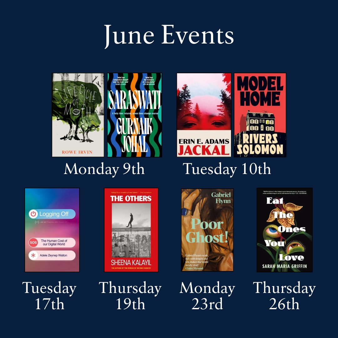 BlackwellsMcr's tweet image. Here's everything we have coming up in store in June! Follow and find out more on our Eventbrite page, or pop into the shop!