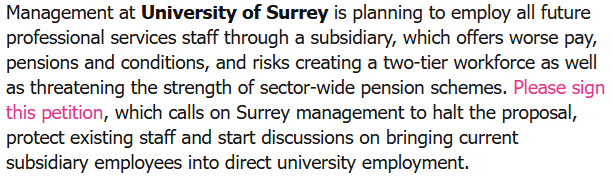 @UCUSurrey in the weekly @UCU national email.

Please keep signing against outsourcing proposals 👇

speakout.web.ucu.org.uk/operate-surrey…