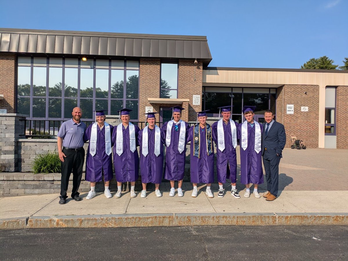 Congratulations to the Shawsheen Class of 2025!  Especially to our 7 baseball seniors.

#2 D'Orsi, #3 Poirier, #9 Welch, #19 Holloway, #24 O'Brien, #27 Jamieson, #38 Galanis.

So proud of what you have accomplished both on and off the field.

#HardWorkPaysOff  #GoRams