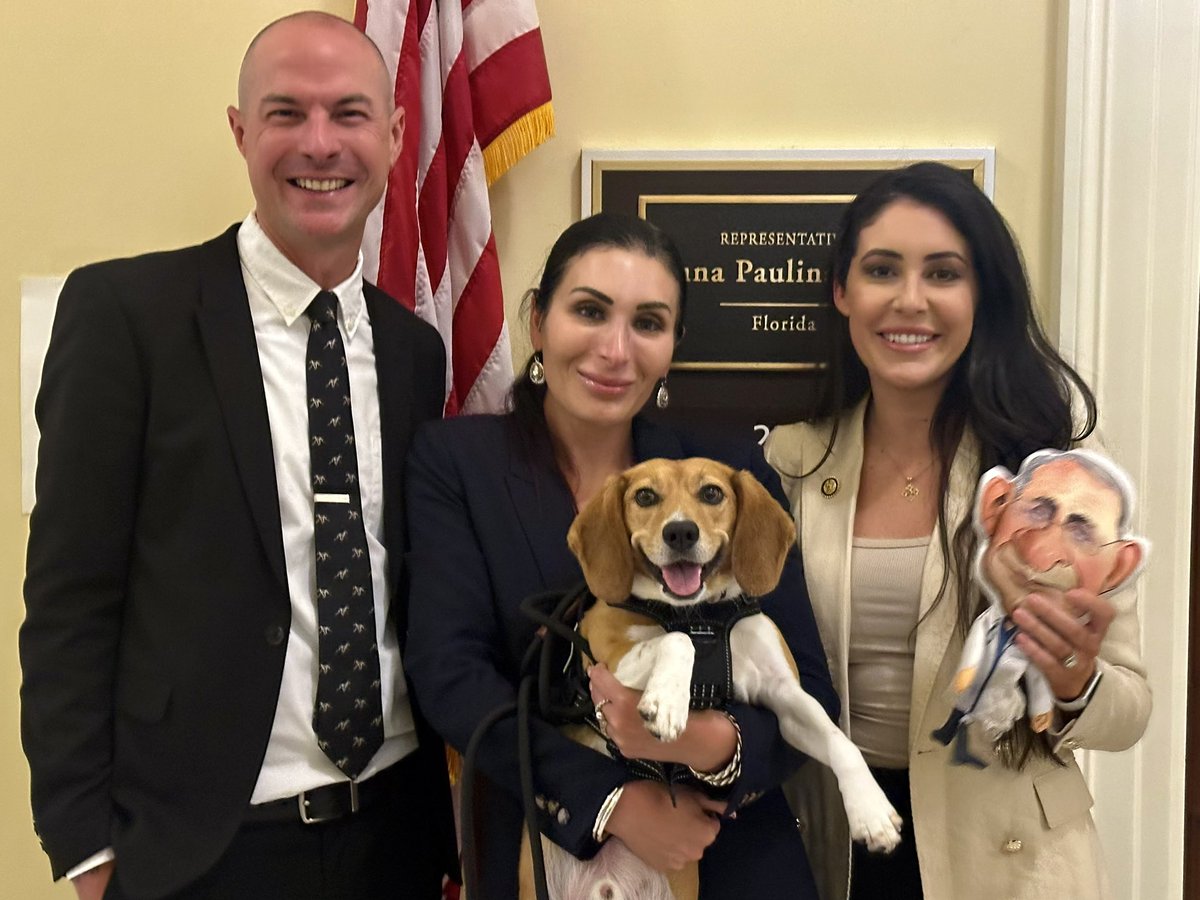 White Coat Waste (@whitecoatwaste) on Twitter photo Thank you <a href="/RepLuna/">Rep. Anna Paulina Luna</a> for your outstanding leadership on efforts with WCW & <a href="/LauraLoomer/">Laura Loomer</a> to cut cruel & wasteful govt animal tests & save survivors like Oliver from Fauci-funded labs 👏🐶 Thank you <a href="/RepLuna/">Rep. Anna Paulina Luna</a> for your outstanding leadership on efforts with WCW & <a href="/LauraLoomer/">Laura Loomer</a> to cut cruel & wasteful govt animal tests & save survivors like Oliver from Fauci-funded labs 👏🐶