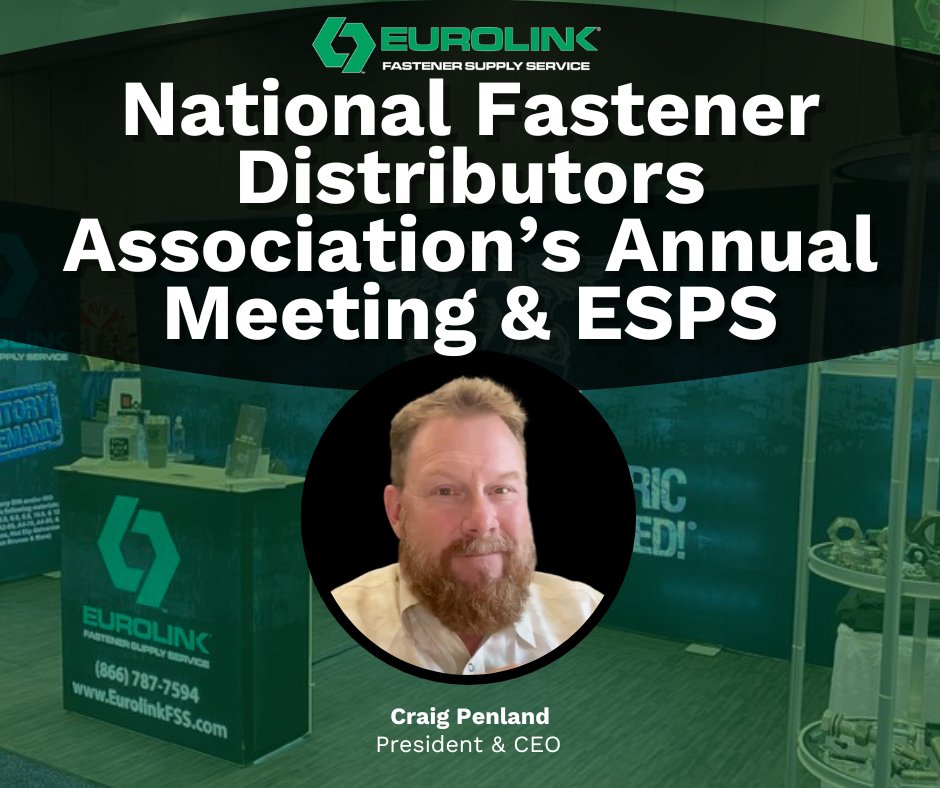 Eurolink Fasteners (@eurolinkfss) on Twitter photo Next week we’ll be at the NFDA Annual Meeting and ESPS! 😁
We can’t wait to see y’all in Charlotte, NC! If you’ve got the time, we’d love to have you stop by our table and chat about hard-to-find metric fasteners.
#fastenerindustry #thinkeurolink #metricfasteners #fastenernews Next week we’ll be at the NFDA Annual Meeting and ESPS! 😁
We can’t wait to see y’all in Charlotte, NC! If you’ve got the time, we’d love to have you stop by our table and chat about hard-to-find metric fasteners.
#fastenerindustry #thinkeurolink #metricfasteners #fastenernews