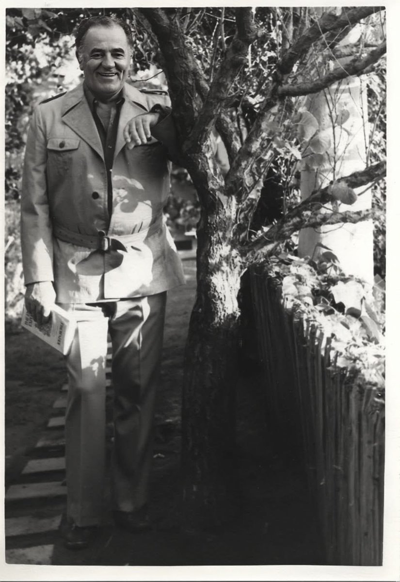 Louis_LAmour's tweet image. In the early 1970's Louis was corralled by a photographer for what was intended to be an "Authors Headshot" for the back cover or perhaps the "About the Author" description printed on the dust jacket of a book. Angelique, Louis and the photographer spent the afternoon testing…