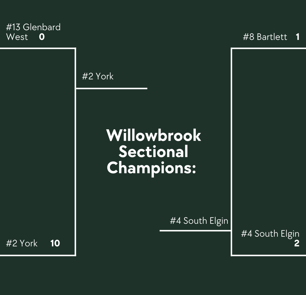The #2 seeded York Dukes (24-11) will take on the fourth seeded Storm of South Elgin for the Willowbrook Sectional Championship. The game will be at Willowbrook High School at 11AM on Saturday (6/7). Winner will advance to the Kane County Super-Sectional.