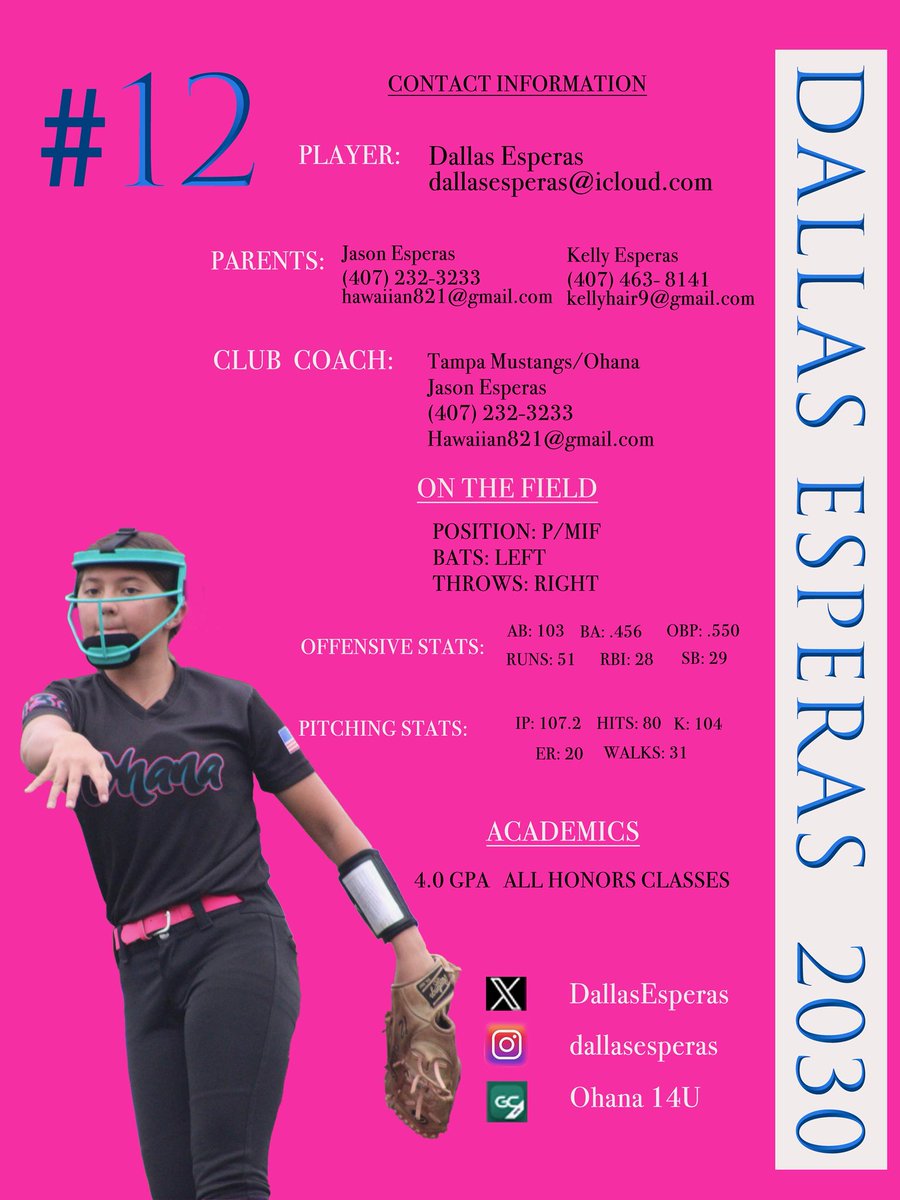 DALLAS ESPERAS (@dallasesperas) on Twitter photo Show Me The Money!!💵
Let’s Go 💪🏽🥎🌺
<a href="/GatorsSB/">Gators Softball</a> <a href="/ch1oe_evans/">chloe evans</a> <a href="/SaintLeoSB/">Saint Leo Softball</a> <a href="/D1Softball/">D1Softball</a> <a href="/ExtraInningSB/">EXTRA INNING SOFTBALL</a> <a href="/LineDsoftball/">Line Drive Media</a> <a href="/RollinsSoftball/">Rollins College Softball</a> <a href="/GeorgiaSouthern/">GeorgiaSouthern</a> Show Me The Money!!💵
Let’s Go 💪🏽🥎🌺
<a href="/GatorsSB/">Gators Softball</a> <a href="/ch1oe_evans/">chloe evans</a> <a href="/SaintLeoSB/">Saint Leo Softball</a> <a href="/D1Softball/">D1Softball</a> <a href="/ExtraInningSB/">EXTRA INNING SOFTBALL</a> <a href="/LineDsoftball/">Line Drive Media</a> <a href="/RollinsSoftball/">Rollins College Softball</a> <a href="/GeorgiaSouthern/">GeorgiaSouthern</a>