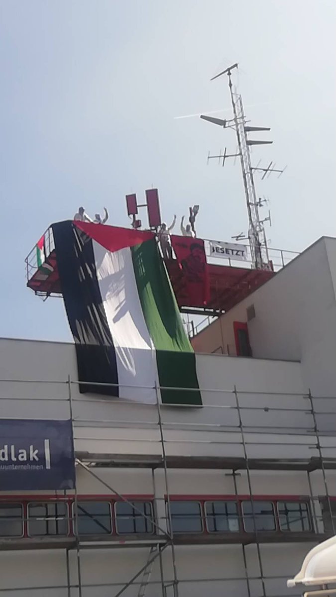 Protestaktion PalSoli Tirol @ ORF Tirol