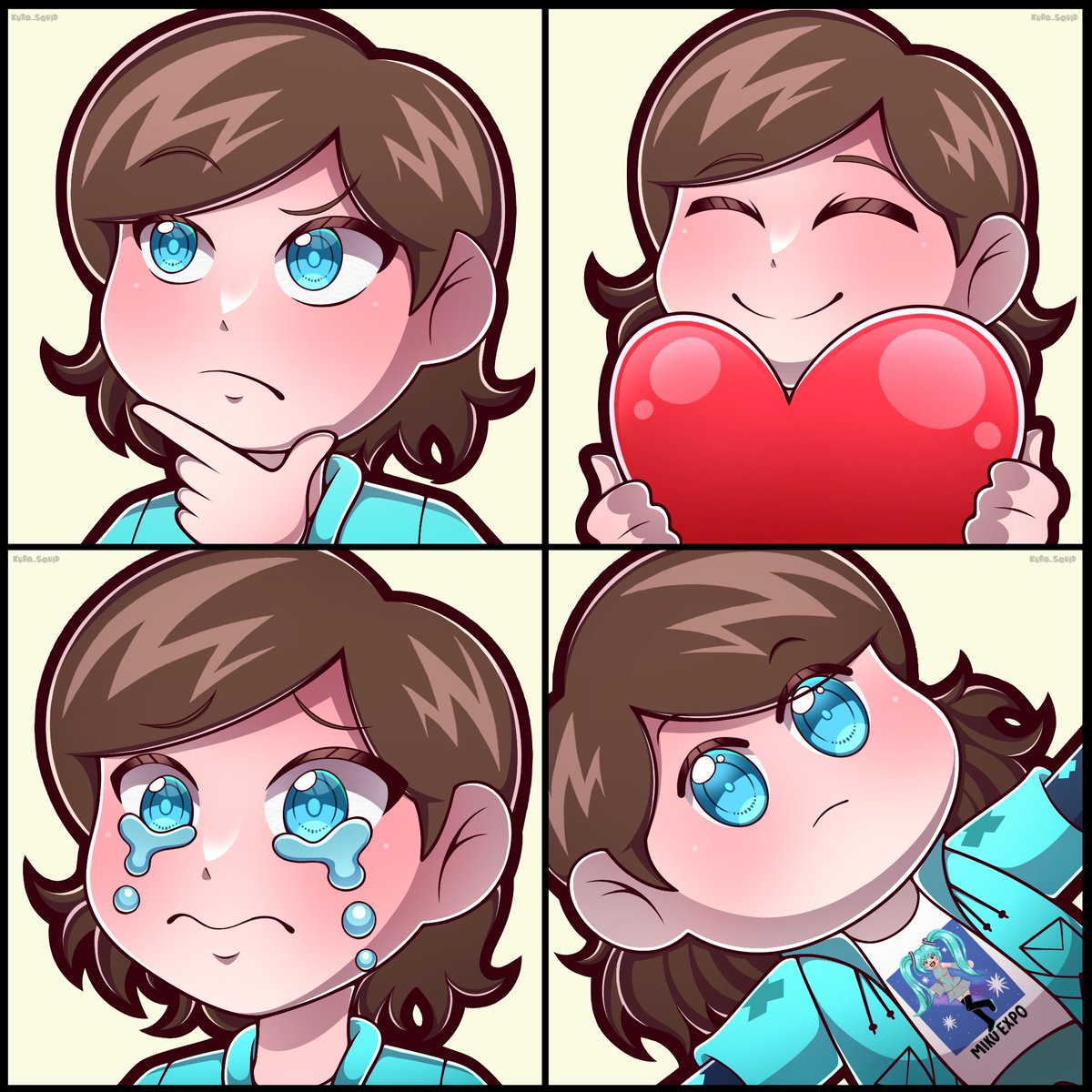 Kuro_Squid ๐ (@kuro_squid) on Twitter photo Drew some Twitch/Discord emotes, commissioned by <a href="/Super3022/">Super302/Soup</a>! ๐โจย
I was very excited when I got this request, as I love drawing emotes so much!! ^^
Tysm for commissioning me to draw you in my style! :D
#emotecommission #twitchemotes #discordemotes Drew some Twitch/Discord emotes, commissioned by <a href="/Super3022/">Super302/Soup</a>! ๐โจย
I was very excited when I got this request, as I love drawing emotes so much!! ^^
Tysm for commissioning me to draw you in my style! :D
#emotecommission #twitchemotes #discordemotes