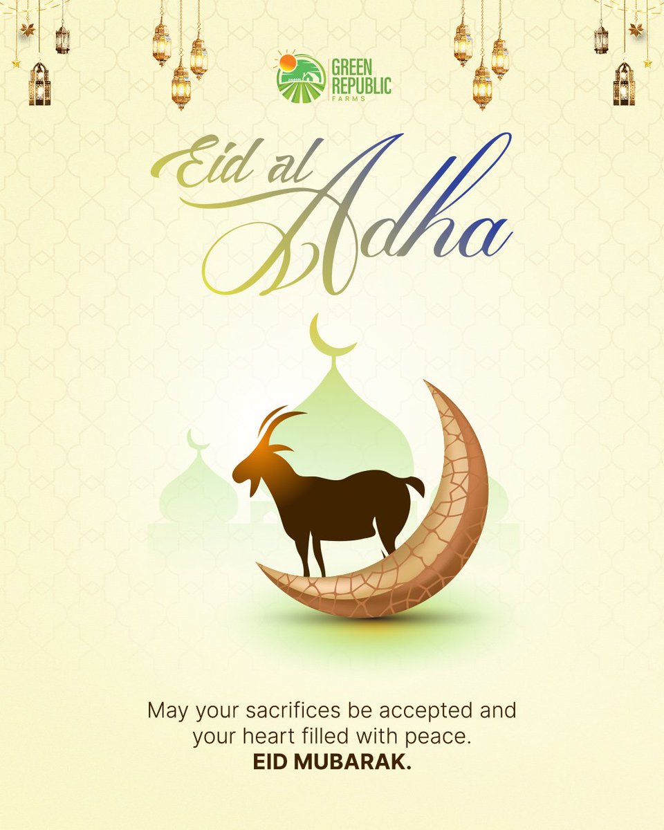 From all of us at Green Republic Farms, we wish you a blissful Eid celebration. We pray that all of your prayers are answered.

Have a joyous celebration and restful holiday.

#GreenRepublicFarms #FarmWithGRF #EidMubarak