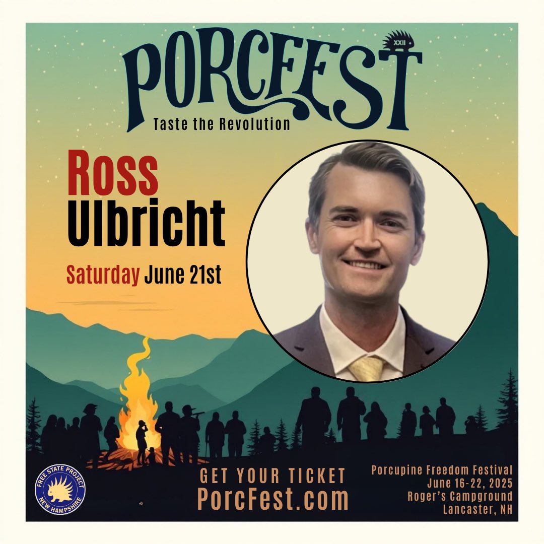 PorcFest's tweet image. Ross Ulbricht was the founder of Silk Road, an anonymous online market and the first major use-case for Bitcoin. He was held responsible for illegal drug sales conducted on the platform and condemned to two life sentences without parole plus 40 years. After spending more than 11…
