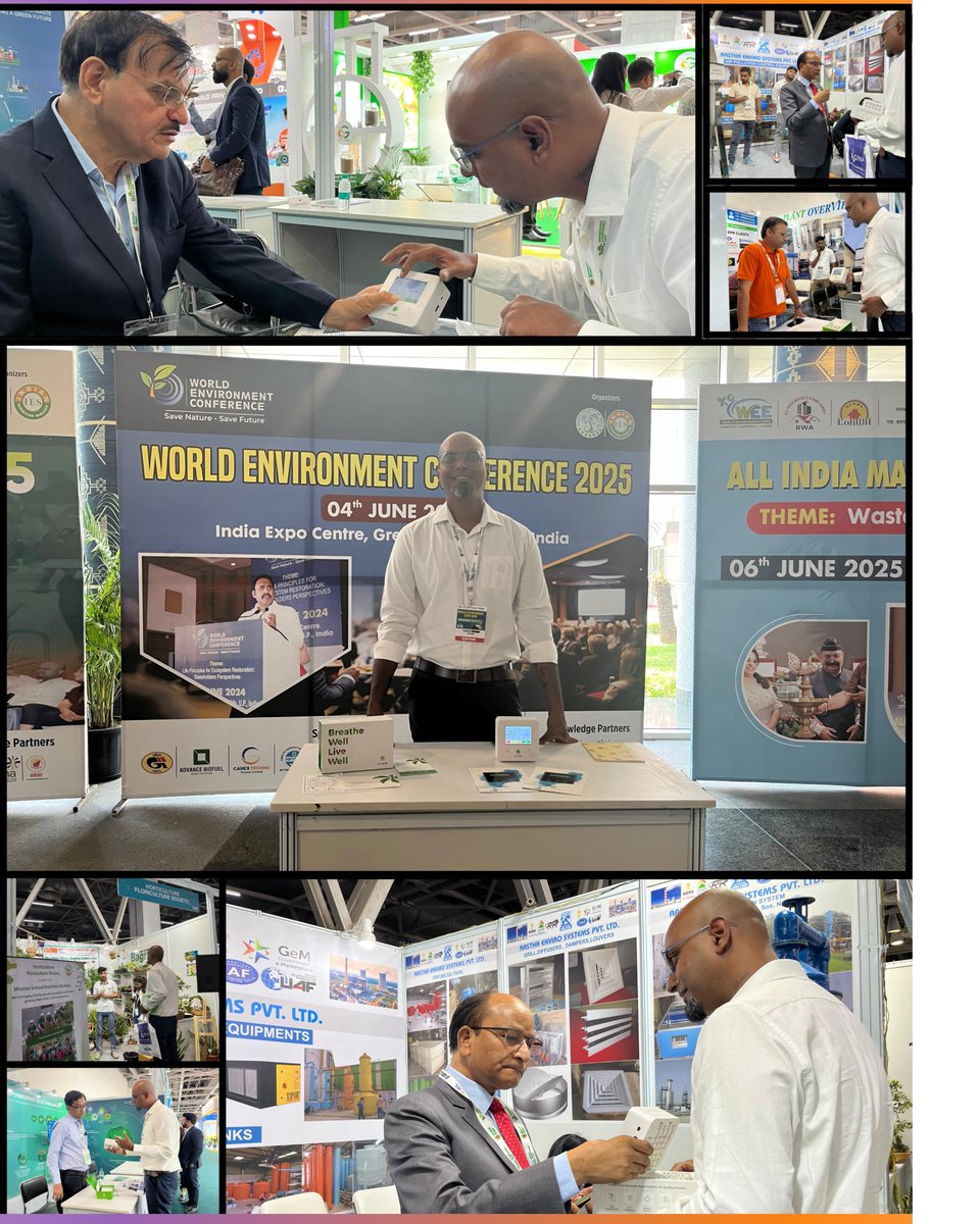 🌱 Exciting times at #WEE2025! Airveda showcased its Indoor Air Quality device, engaging with 1000+ visitors and discussing how our solutions support environmental initiatives. Proud to be part of #SustainabilityInAction and shaping a #NetZeroFuture. #CleanAirSolutions #GreenTech