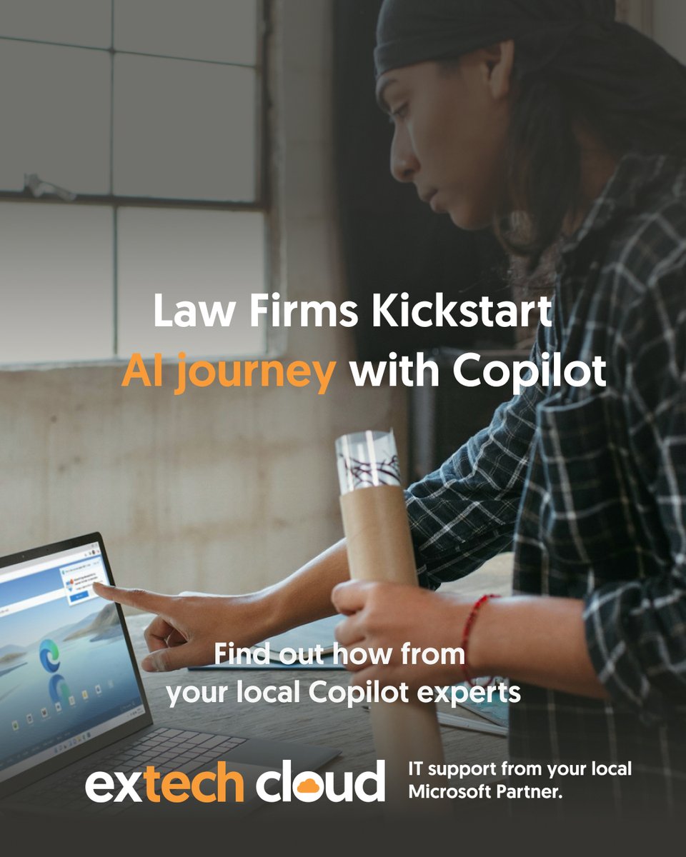 Extech Cloud (@extechuk) on Twitter photo With 83% of companies stating that AI is a top priority in their business plans, knowing the best AI tools available at your disposal is important for your #law firm’s long-term success.
loom.ly/kgEjxaA
#MicrosoftCopilot #AI With 83% of companies stating that AI is a top priority in their business plans, knowing the best AI tools available at your disposal is important for your #law firm’s long-term success.
loom.ly/kgEjxaA
#MicrosoftCopilot #AI