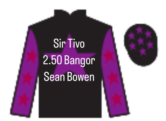 Sir Tivo goes to <a href="/BangorRaces/">bangorraces</a> in the 2.50 partnered by <a href="/Sean_Bowen_/">Sean Bowen</a> 🤞