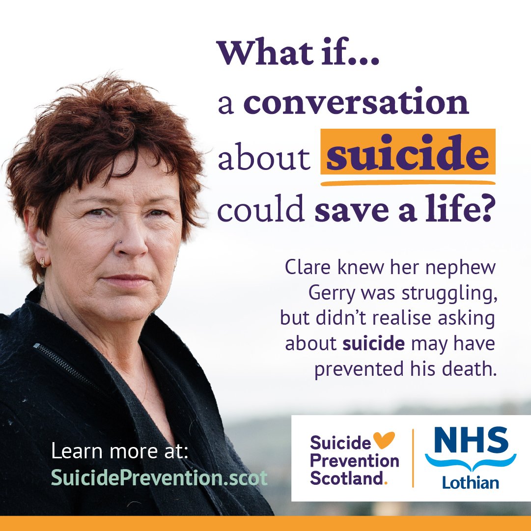 Talking about suicide is the best way to prevent it from happening! Visit SuicidePrevention.scot for information, resources and a directory or local services.