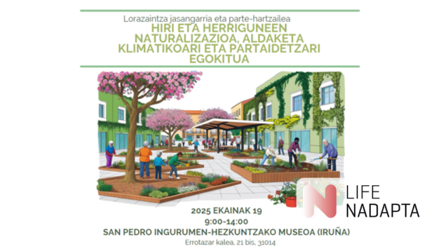 📢 #Nasuvinsa-k hiri-naturalizazioan oinarritutako jardineria jasangarri eta parte-hartzaileari buruzko tailer bat antolatu du
🗓️ Ekainaren 19a

Eman izena 👉 lifenadapta.navarra.es/eu/-/taller-de…

#HCCN #KLINa #LIFE_IP_NAdapta_CC #LIFEProgramme #LIFEAmplifiers #NavarreInEurope #KlimaAldaketa