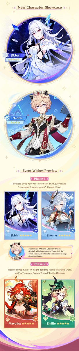 GenshinImpact's tweet photo. Genshin Impact Version 5.7 Special Program Recap #GenshinImpact

Traveler, here are the redemption codes for this Special Program!
Primogems ×100 + Mystic Enhancement Ore ×10 "MasterSkirk0618"
Primogems ×100 + Hero's Wit ×5 "YourSpaceTime"
Primogems ×100 + Mora ×50,000 "VoidStar0618"

Thank you for your support, Traveler! We'll be bringing you more news on Version 5.7! Stay tuned!

The redemption codes are valid until June 9, 2025 12:00:00 (UTC+8), redeem them in-game or via the official website.
https://t.co/De9pbTdj3z
*After using the redemption codes, the rewards will be sent to your in-game mailbox. The mail will expire after 30 days, so don't forget to claim your rewards in time.