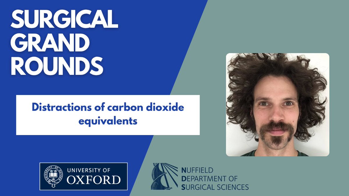Nuffield Department of Surgical Sciences (@ndsurgicalsci) on Twitter photo NEW VIDEO 🚨
Dr Søren Kudsk-Iversen (University of Oxford) presents 'Perioperative sustainability: Distractions of carbon dioxide equivalents'.
Watch now ➡️ youtu.be/Mu-t8vle4iQ NEW VIDEO 🚨
Dr Søren Kudsk-Iversen (University of Oxford) presents 'Perioperative sustainability: Distractions of carbon dioxide equivalents'.
Watch now ➡️ youtu.be/Mu-t8vle4iQ