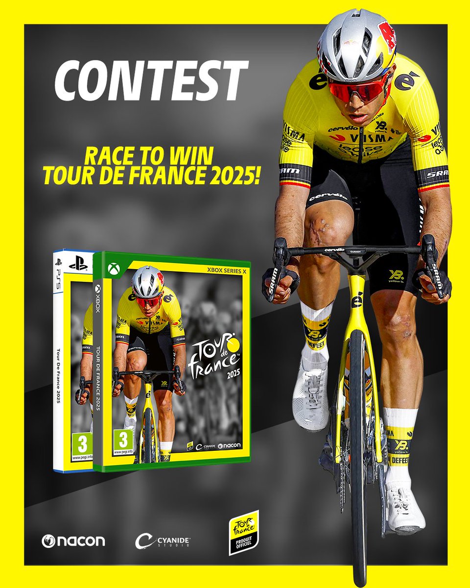 The climbs. The glory. The win could be yours, in-game and IRL.

🎁 Win a copy of Tour de France 2025!
👉 Follow us and retweet.

End on Wednesday 18. #TDF2025