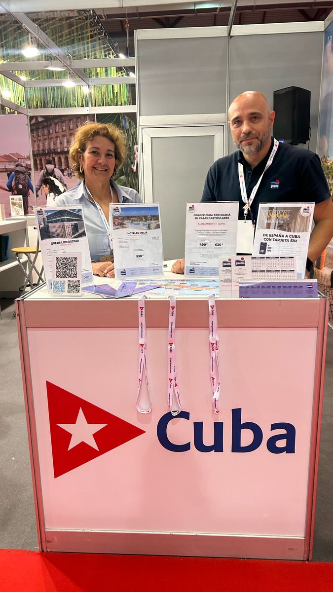 HavanaturEs's tweet photo. ¡¡Ayer comenzó la feria TUREXPO GALICIA!!👌🌳🇨🇺 Os esperamos en el stand de Cuba para informaros sobre nuestras mejores ofertas a la isla. ¡No te lo pierdas!

#CubaUnica #CubaTeEspera #AtreveteaVivirlo #travelling #turexpogalicia https://t.co/rJ5ISL3E5X