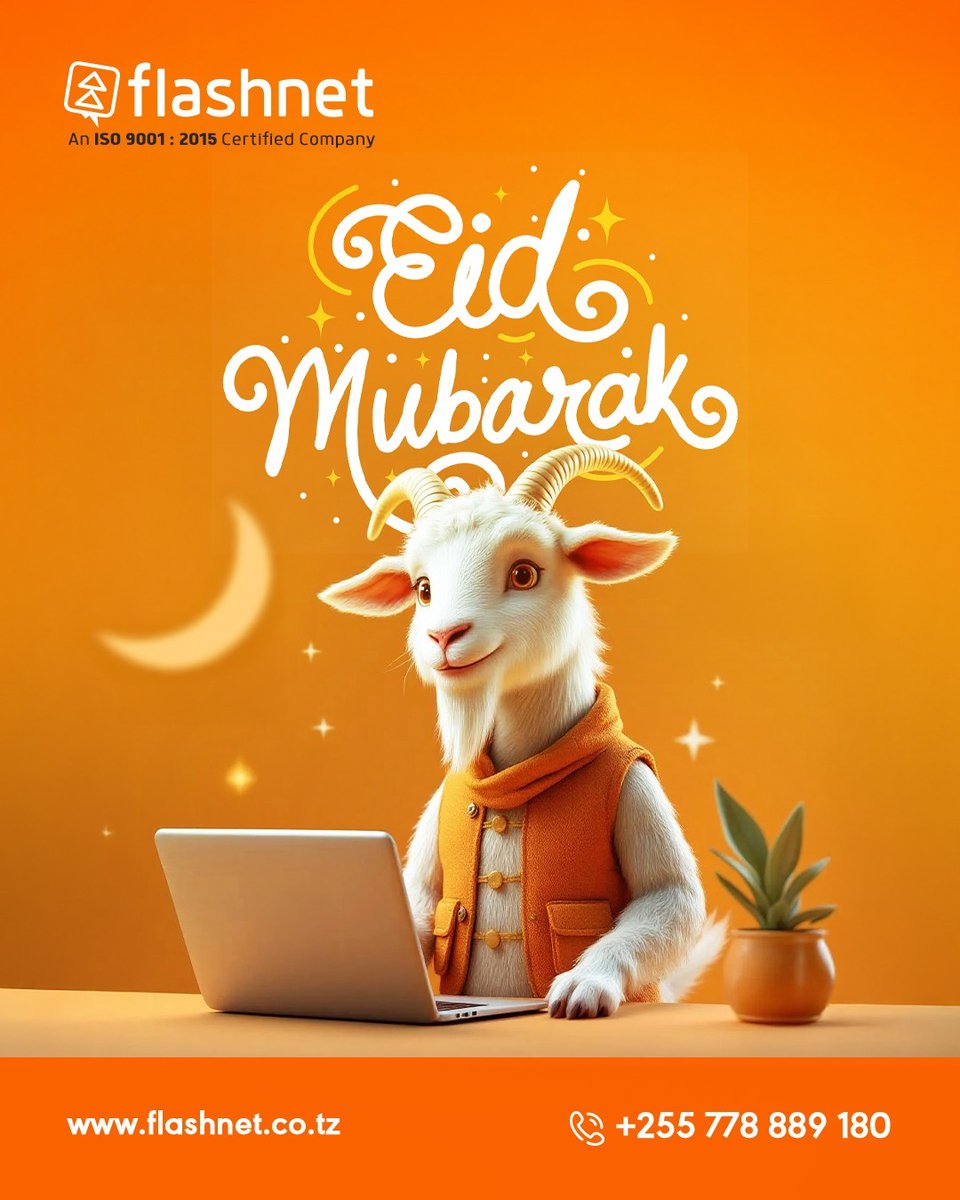 flashnet_tz's tweet image. Eid Mubarak from all of us at Flashnet!
May this Eid bring blessings of peace, prosperity, and endless connectivity to you and your loved ones.
 Stay safe. Stay connected.
-Team Flashnet

#Tanzania #Flashnet  #EidMubarak #EidAlAdha #HappyEid #StayConnected #FlashnetTechnologies