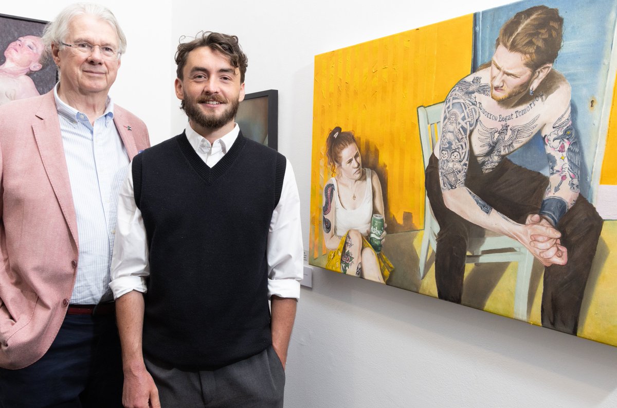 We are delighted to announce that this year’s Whyte’s Award for the Royal Hibernian Academy of Arts 195th Annual Exhibition went to artist Niall Lynam for his work ‘Hybridity’

Image: Niall Lynam and Ian Whyte (photo, Paul Sherwood)